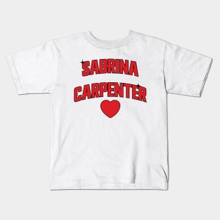 I Heart Sabrina Carpenter v4 Kids T-Shirt